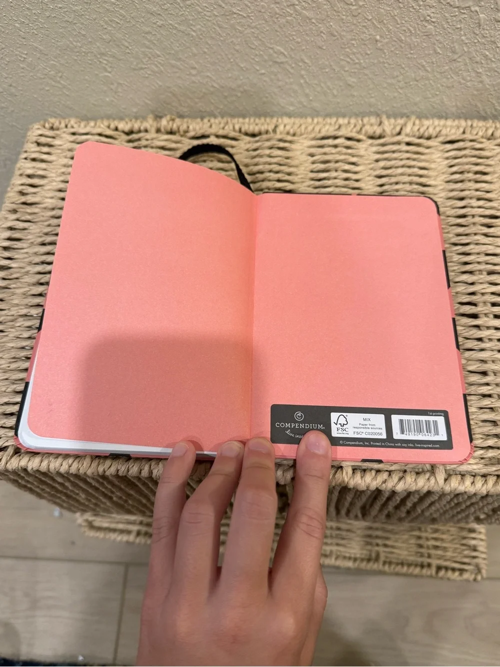 Fearless Pink & Black Geometric Journal